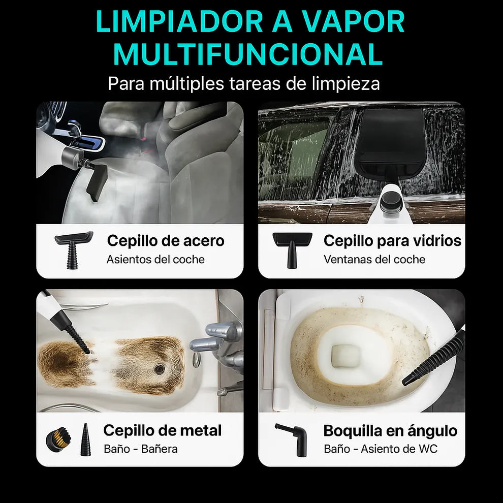 Luvento™ SteamClean - Limpiador a Vapor Presurizado Todo en Uno
