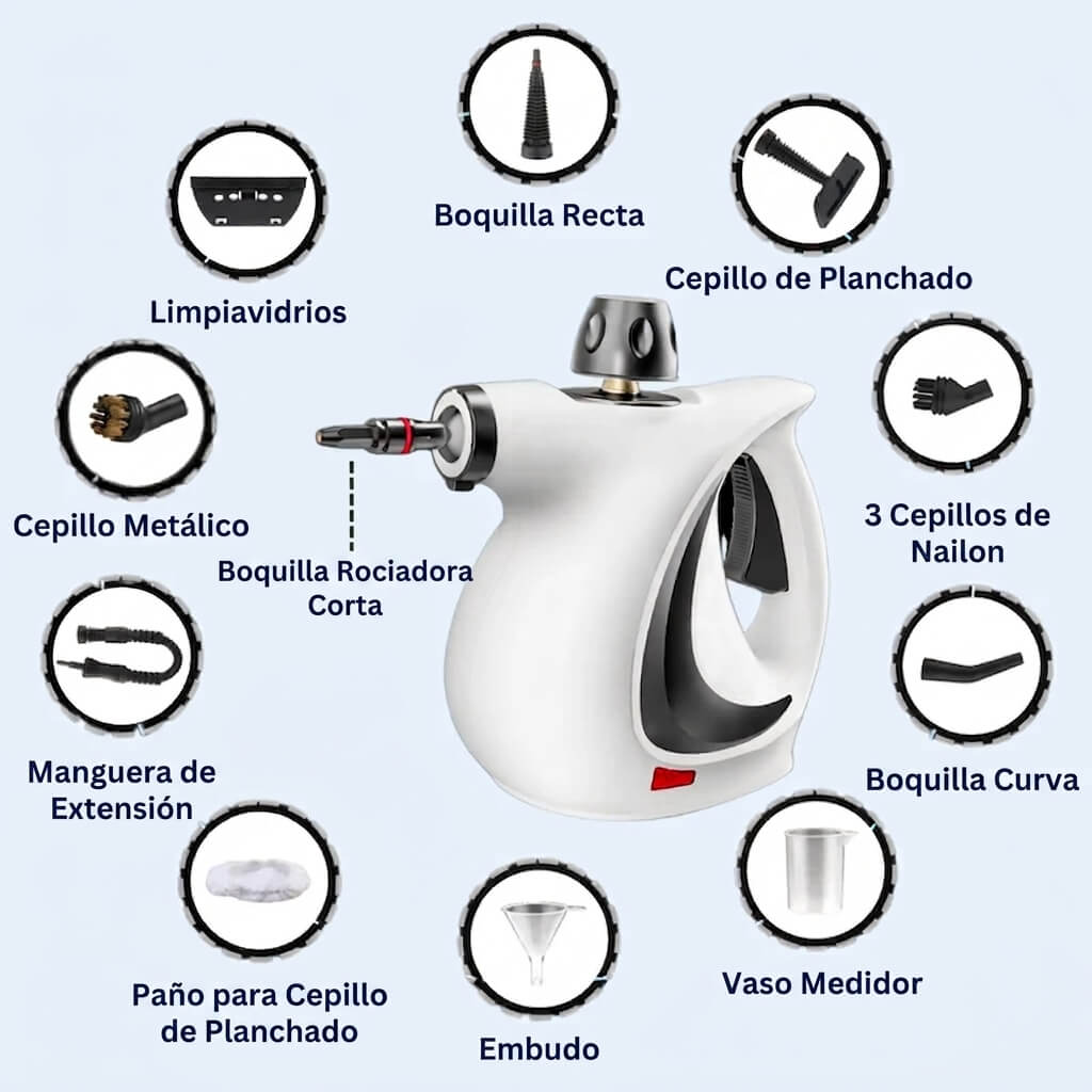 Luvento™ SteamClean - Limpiador a Vapor Presurizado Todo en Uno