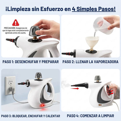 Luvento™ SteamClean - Limpiador a Vapor Presurizado Todo en Uno