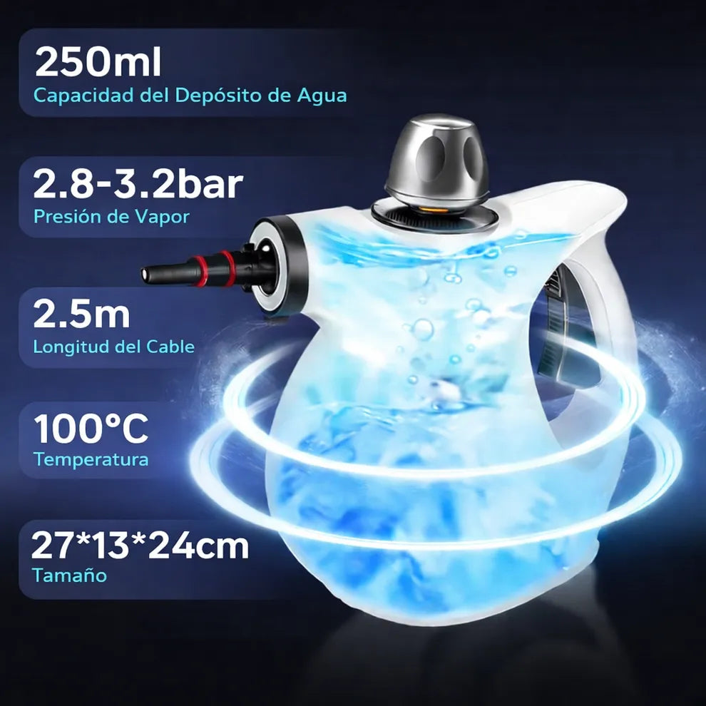 Luvento™ SteamClean - Limpiador a Vapor Presurizado Todo en Uno