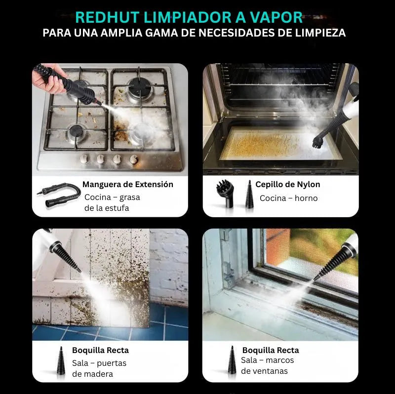 Luvento™ SteamClean - Limpiador a Vapor Presurizado Todo en Uno